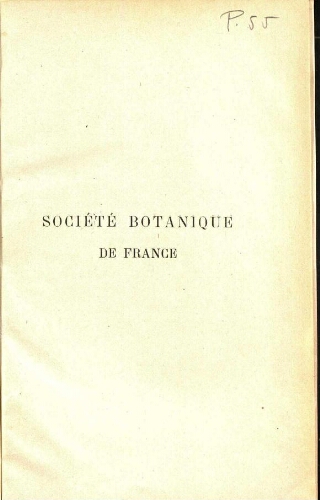 Bulletin de la Société botanique de France [...] T. 71 (4e série - T. 24)