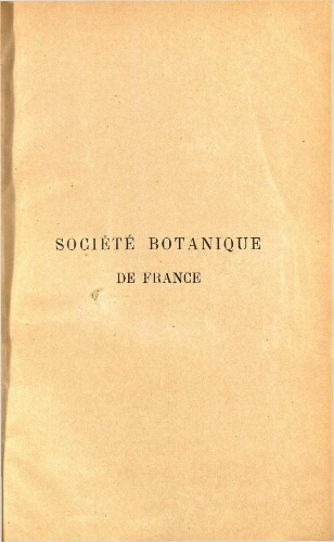 Bulletin de la Société botanique de France [...] T. 73 (5e série - T. 2)