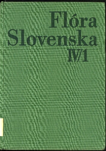 Flóra Slovenska. 4/1
