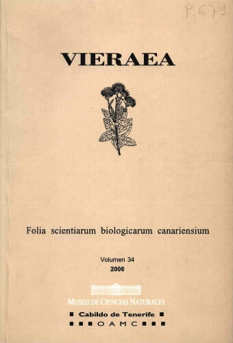 Vieraea. Vol. 34