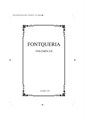 Fontqueria. Volumen 52