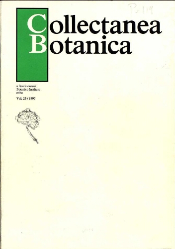 Collectanea botanica (Barcelona) [...] Vol. 23