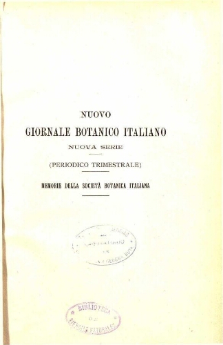 Bullettino della Societá botanica italiana. Anno 1915