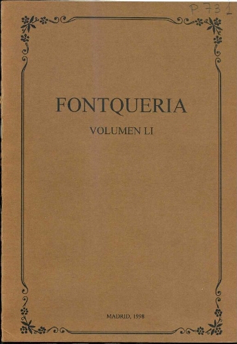 Fontqueria. Volumen 51