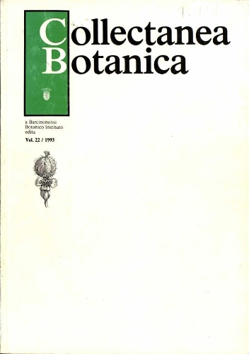 Collectanea botanica (Barcelona) [...] Vol. 22