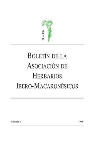 Boletín de la Asociación de Herbarios Ibero-Macaronésicos. Número 3