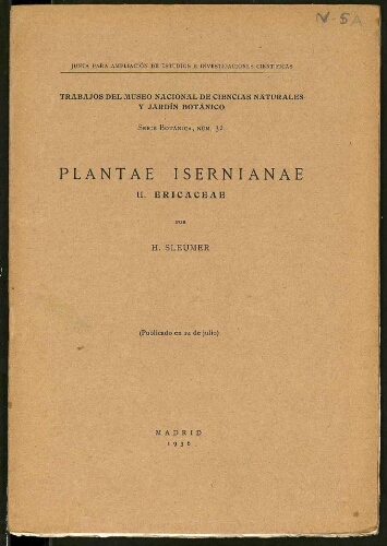 Plantae Isernianae. II. Ericaceae