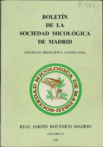 Boletín de la Sociedad Micológica de Madrid. Vol. 23