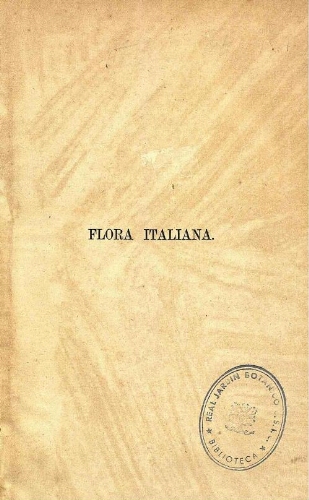 Flora italiana [...] Vol. VI