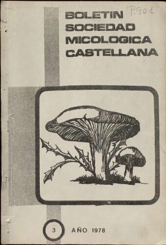 Boletín de la Sociedad Micológica Castellana. Vol. 3