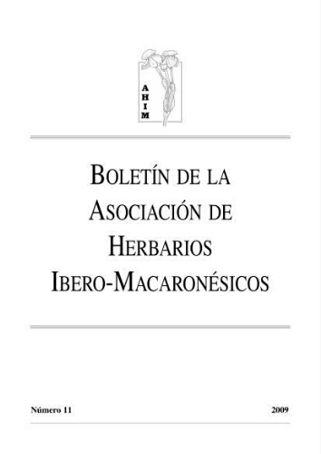 Boletín de la Asociación de Herbarios Ibero-Macaronésicos. Número 11