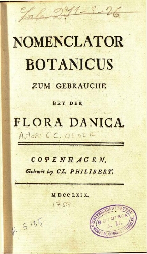 Nomenclator botanicus
