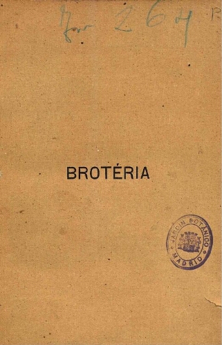 Brotéria. [...] Volume 3.º