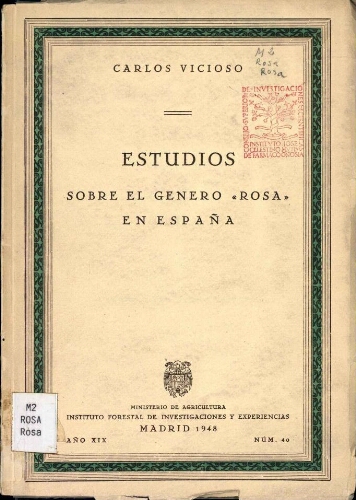Boletín -- Instituto Forestal de Investigaciones y Experiencias [...] Año XIX. Núm. 40