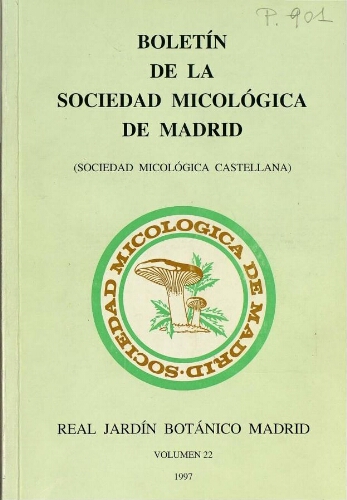 Boletín de la Sociedad Micológica de Madrid. Vol. 22