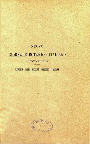 Bullettino della Societá botanica italiana. Anno 1902