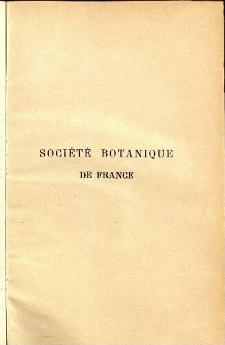 Bulletin de la Société botanique de France [...] T. 83