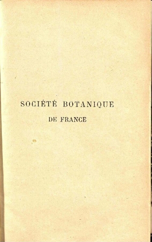 Bulletin de la Société botanique de France [...] T. 70 (4e série - T. 23)