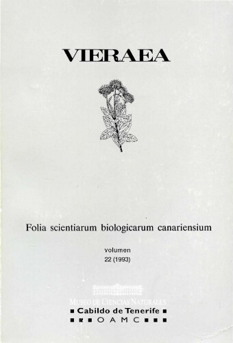 Vieraea. Vol. 22