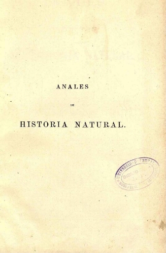Anales de la Sociedad Española de Historia Natural. Serie II. Tomo cuarto (XXIV)
