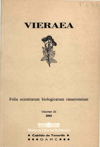 Vieraea. Vol. 33