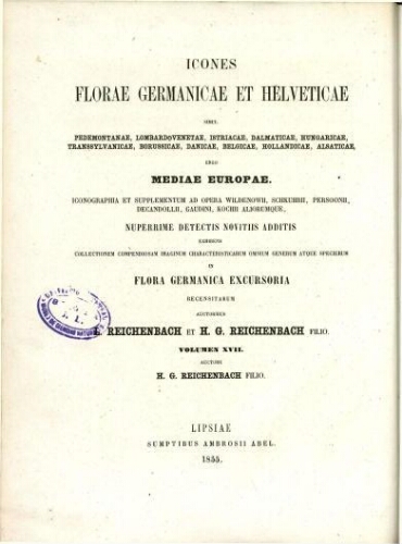Icones florae Germanicae et Helveticae [Reimp. col.] [...] Volumen XVII