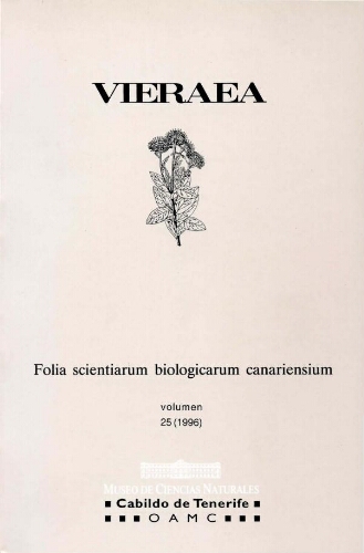 Vieraea. Vol. 25