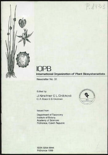 International Organization of Plant Biosystematists. Newsletter. No. 31