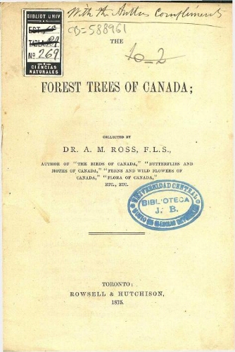 The forest trees of Canada
