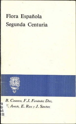 Flora Española ; segunda centuria