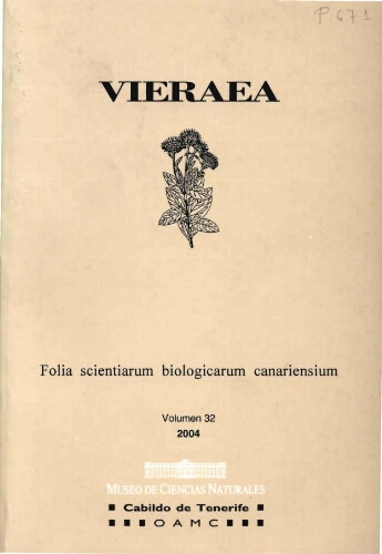 Vieraea. Vol. 32