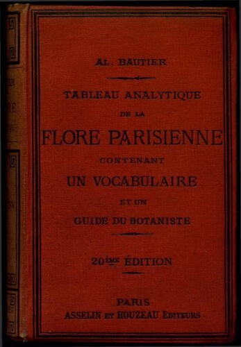 Tableau analytique de la flore parisienne. 20e éd.