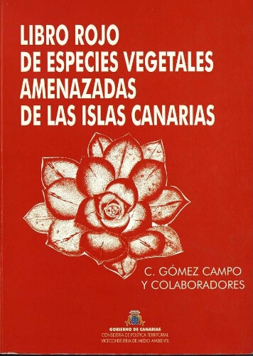 Libro rojo de especies vegetales amenazadas de las Islas Canarias