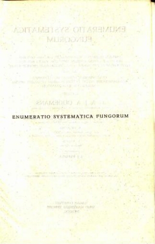 Enumeratio systematica fungorum [...] Vol. III