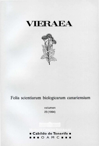 Vieraea. Vol. 23