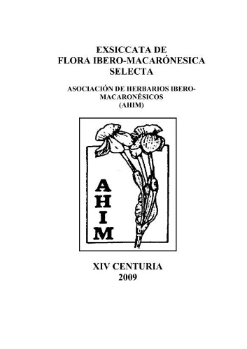 Exsiccata de flora ibero-macaronésica selecta. 14 Centuria