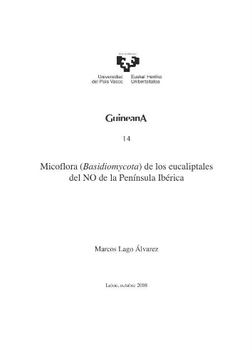 Micoflora (Basidiomycota) de los eucaliptales del NO de la Península Ibérica