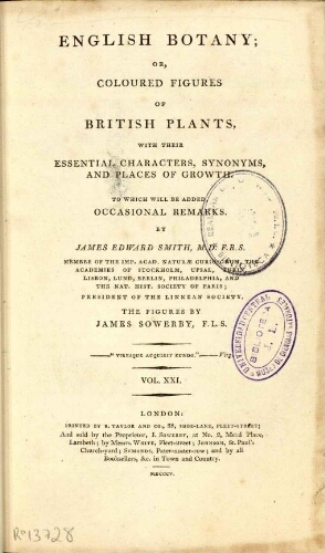 English botany [...] Vol. XXI
