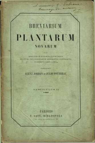 Breviarium plantarum novarum [...] Fasciculus II