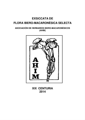 Exsiccata de flora ibero-macaronésica selecta. 19 Centuria