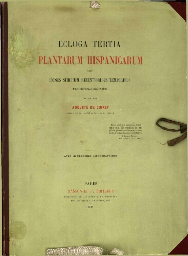 Ecloga tertia plantarum Hispanicarum