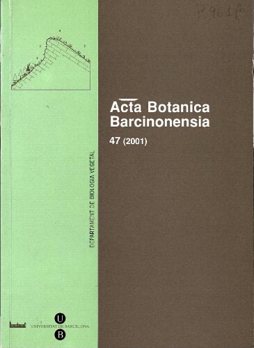 Acta Botanica Barcinonensia. [Vol.] 47