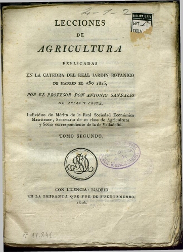 Lecciones de agricultura. Tomo 2