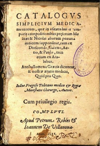 Catalogus simplicium medicamentorum