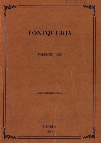 Fontqueria. Volumen 20