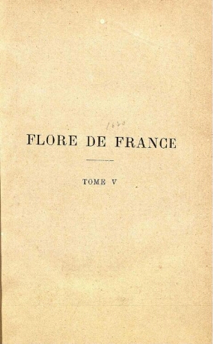 Flore de France [...] Tome V
