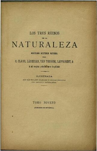 Los tres reinos de la naturaleza. Botánica. T. 3