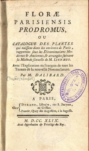 Florae Parisiensis prodromus