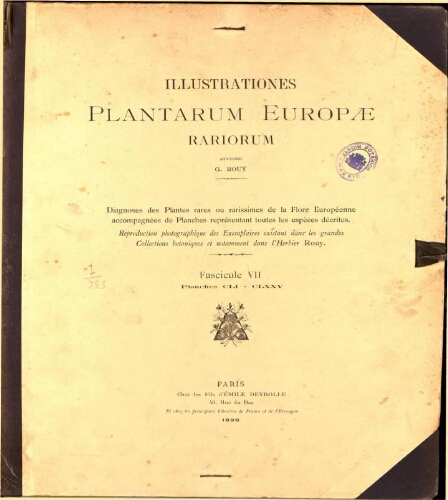 Illustrationes plantarum Europae rariorum. Fasc. 7