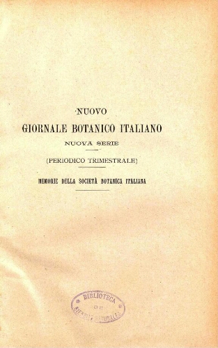 Bullettino della Societá botanica italiana. Anno 1914